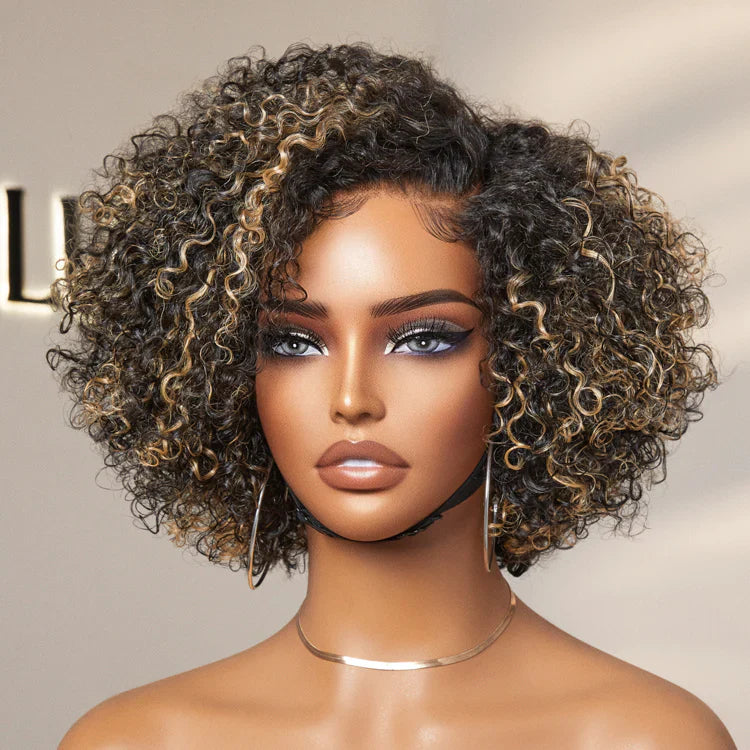 ⚡ Final Hours – Mature Bouncy Curl C-Part Glueless HD Lace Wig