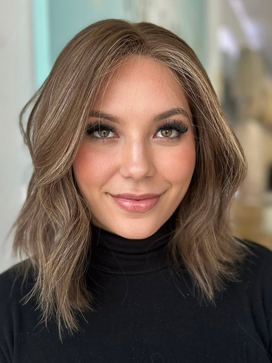 Short Bob Wig – Natural Hairline, Glueless, Pre-Cut Lace, Straight or Wavy