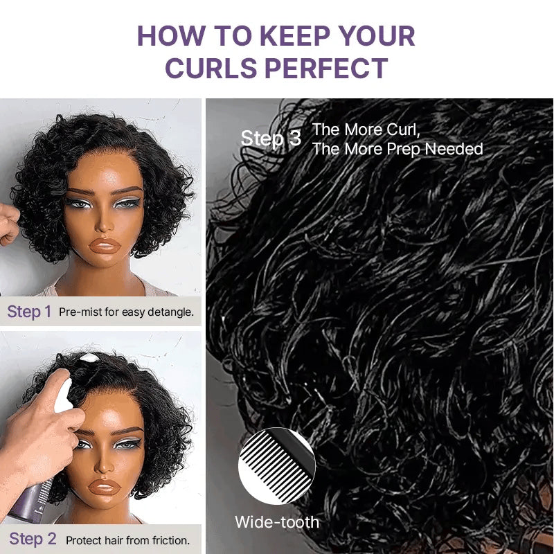 ⚡13x6 HD Lace Wig Glueless Wear & Go 12” Boho Braids Water Wave Pre-Cut Lace Wig – Premium Fiber, Beginner Friendly