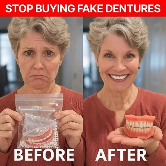 Ends Today: 70% OFF!🦷DarkFairy™ Custom-Fit Full Functional Dentures Make you more confident
