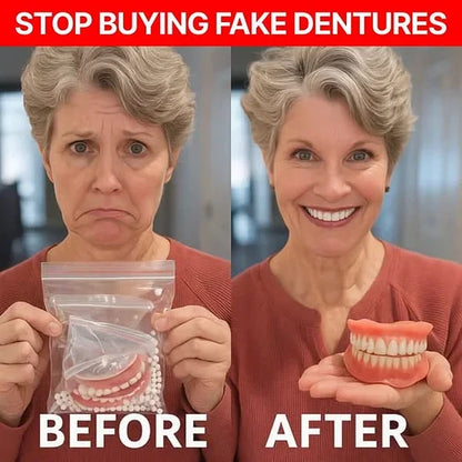 Ends Today: 70% OFF!🦷DarkFairy™ Custom-Fit Full Functional Dentures Make you more confident
