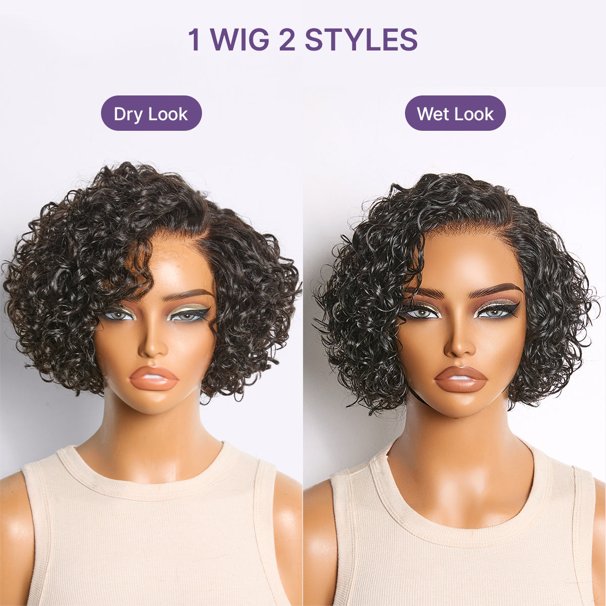⚡ Final Hours – Mature Bouncy Curl C-Part Glueless HD Lace Wig