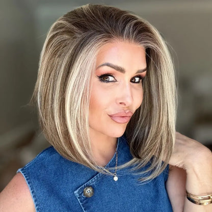 💕 Glueless Short Wavy Wig – Soft Waves, Natural Look