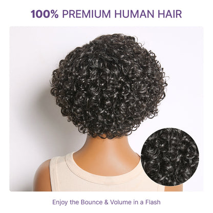 ✨Mature Bouncy Curl C-Part Glueless HD Lace Wig