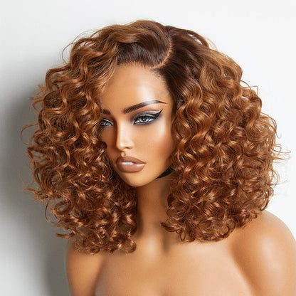 ⚡ Final Hours – Mature Bouncy Curl C-Part Glueless HD Lace Wig