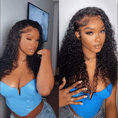 ✨13x6 HD Lace Wig Glueless Wear & Go 12” Boho Braids Water Wave Pre-Cut Lace Wig – Premium Fiber, Beginner Friendly
