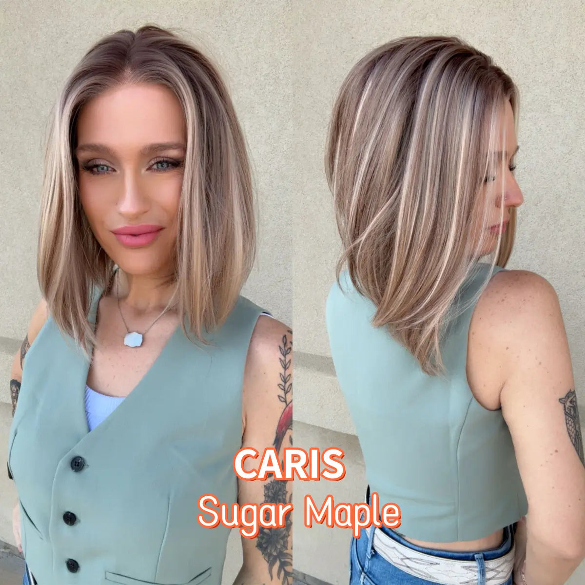 💕 Glueless Short Wavy Wig – Soft Waves, Natural Look