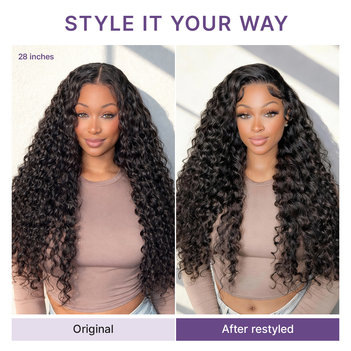 ✨13x6 HD Lace Wig Glueless Wear & Go 12” Boho Braids Water Wave Pre-Cut Lace Wig – Premium Fiber, Beginner Friendly