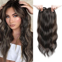 Dark brown with highlights