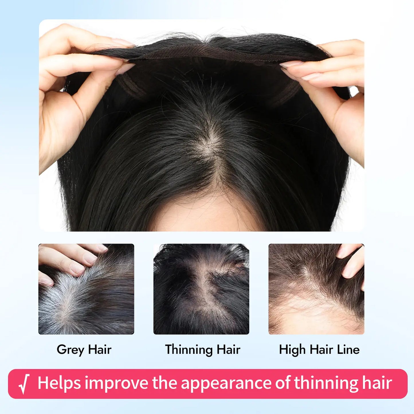22" Hair Topper – Add Volume & Length Naturally