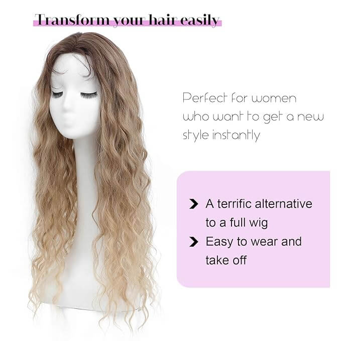 26"Women's Synthetic Long Curly Hair Extensions, for Adding Volume