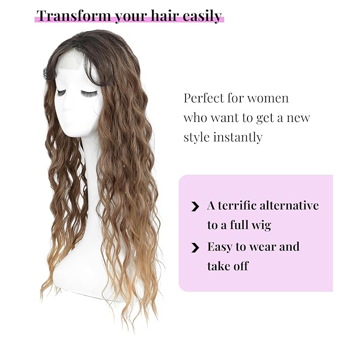 26"Women's Synthetic Long Curly Hair Extensions, for Adding Volume