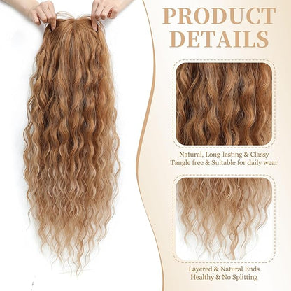 26"Women's Synthetic Long Curly Hair Extensions, for Adding Volume