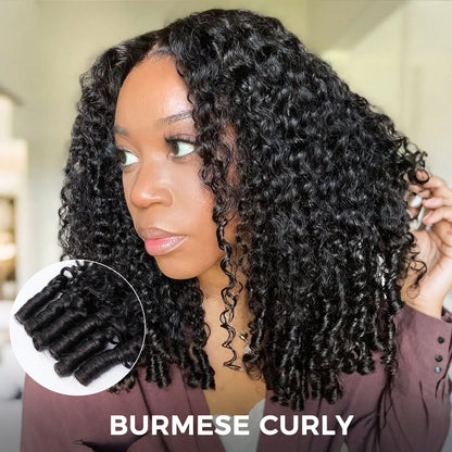 ✨ Afro Curly V Part Wig  180%-250% Density 💕 No Leave Out Human Hair 💇🏽‍♀️ Glueless Wig  Beginner Friendly 👑