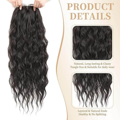 26"Women's Synthetic Long Curly Hair Extensions, for Adding Volume