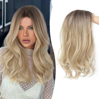 Blonde with dark roots