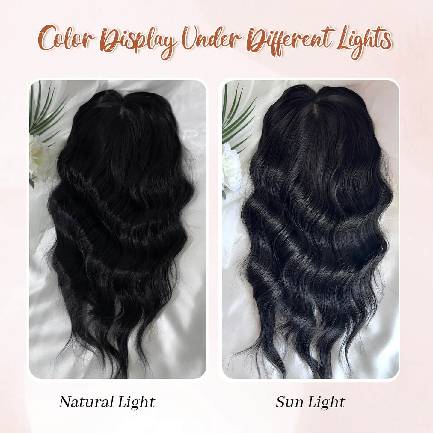 14inch Short Wavy Hair Topper with 5 Clips for Wearing Stable-Bella