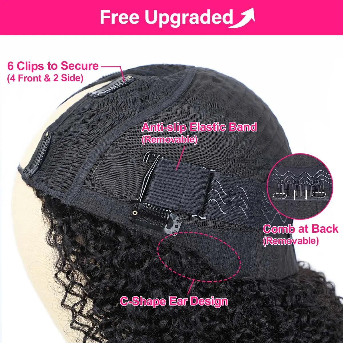 ✨ Afro Curly V Part Wig  180%-250% Density 💕 No Leave Out Human Hair 💇🏽‍♀️ Glueless Wig  Beginner Friendly 👑