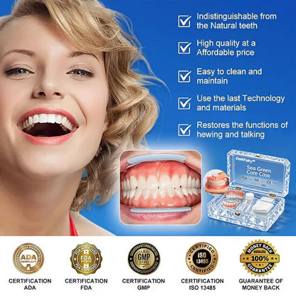 ⏰Ends Today: 75% OFF! 🦷DarkFairy™ Medical Full Denture with Strong Suctiond Custom-Fit Full Functional Dentures🦷