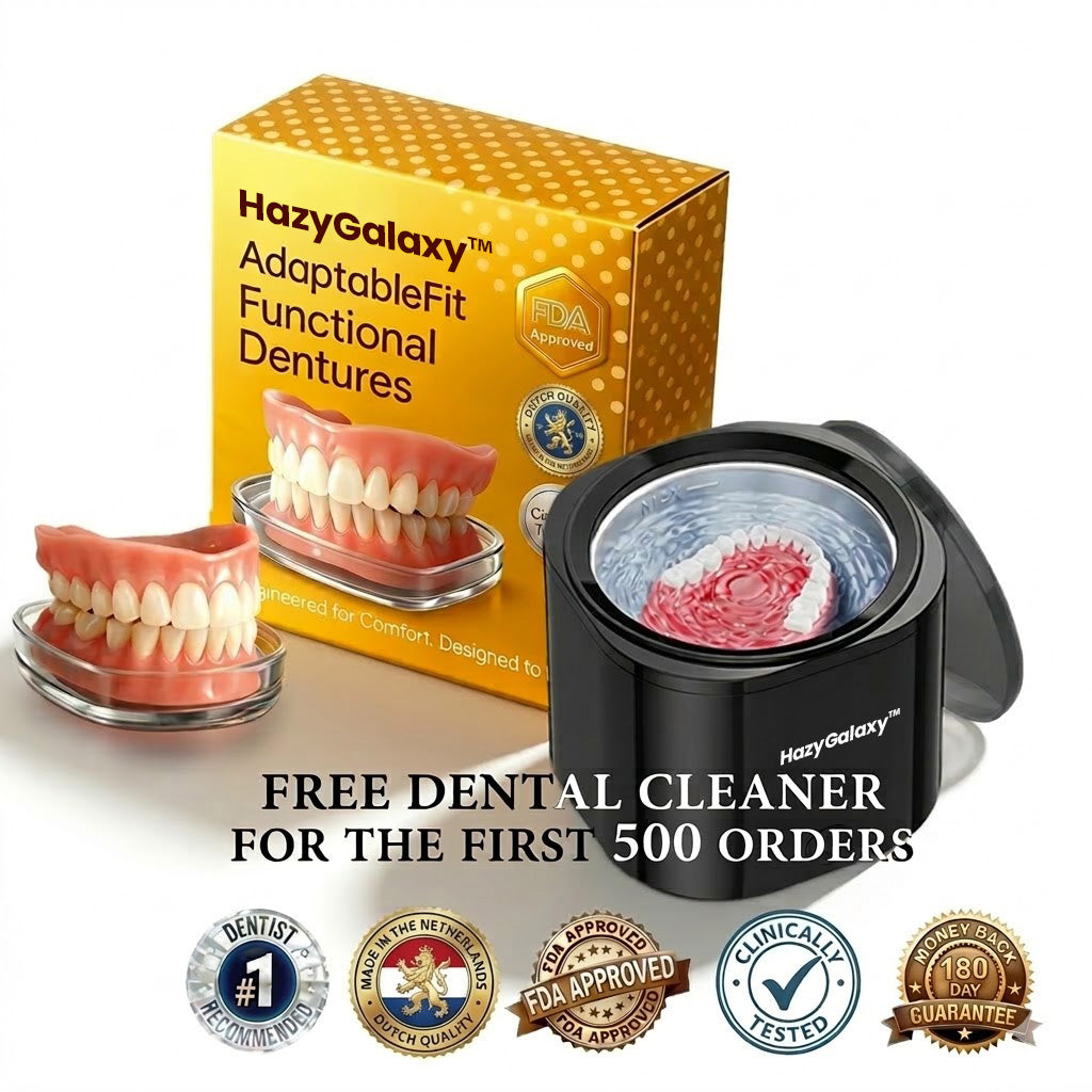 HazyGalaxy™ Soft Silicone Carbon Ceramic Teeth, Strong and White – Natural Look, Comfortable Fit