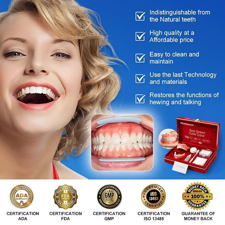 ⏰Ends Today: 70% OFF! 🦷HazyGalaxy™  Medical Full Denture with Strong Suctiond Custom-Fit Full Functional Dentures