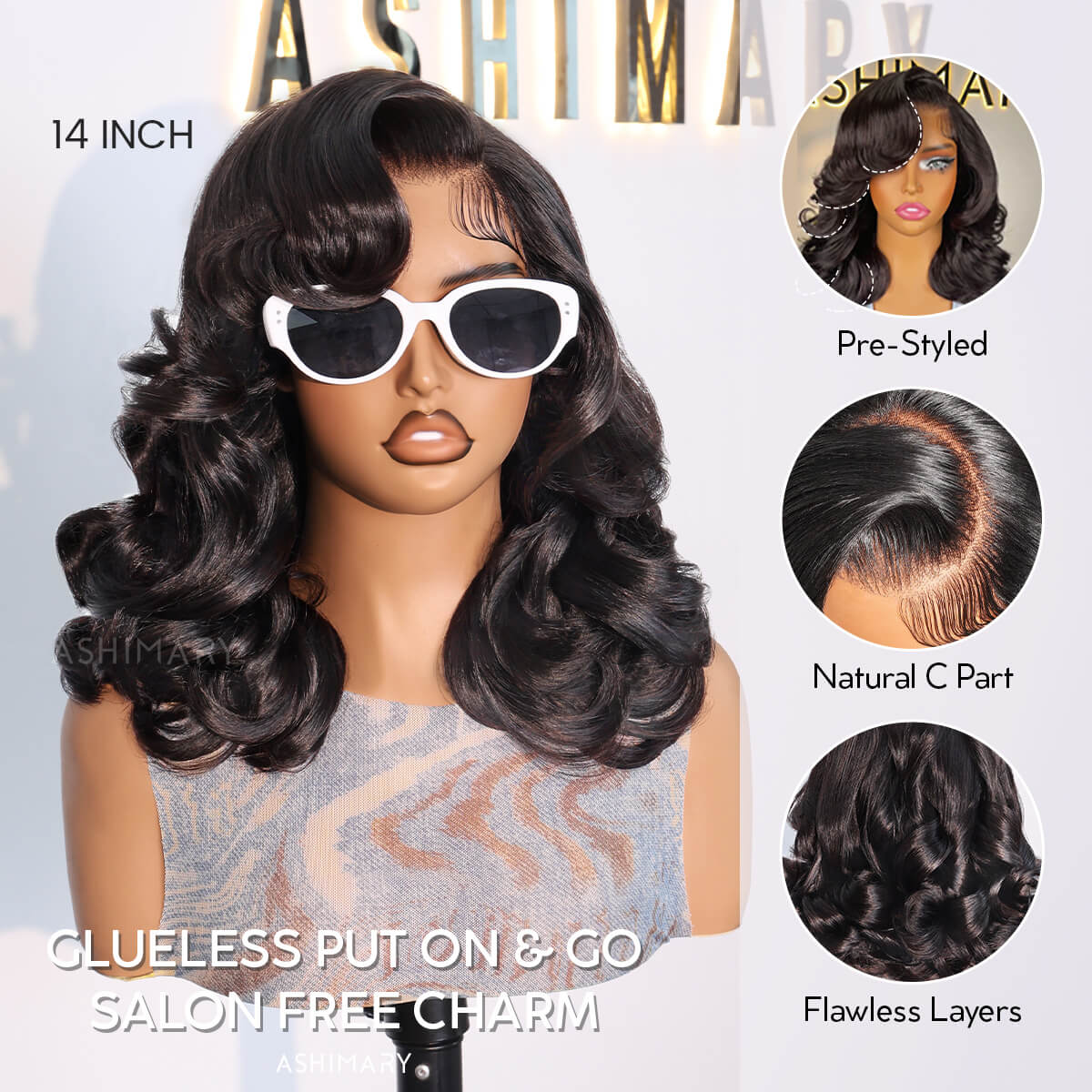 🔥Last Day: 50% Off🔥 Pre-Styled Body Wave Short Bob Wig Transparent Lace Wigs