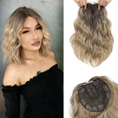 11"Short Wavy Hair Topper for Women with Thinning Hair-Cris