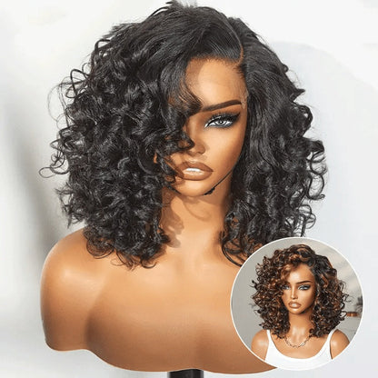 ⚡13x6 HD Lace Wig Glueless Wear & Go 12” Boho Braids Water Wave Pre-Cut Lace Wig – Premium Fiber, Beginner Friendly
