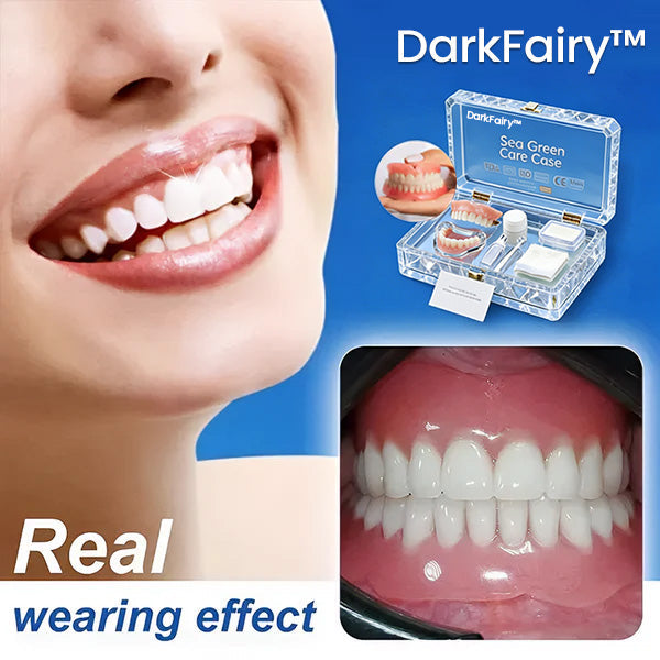⏰Ends Today: 75% OFF! 🦷DarkFairy™ Medical Full Denture with Strong Suctiond Custom-Fit Full Functional Dentures🦷
