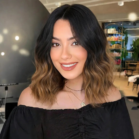 Short Wavy Lace Hairline Wig – Natural Hairline