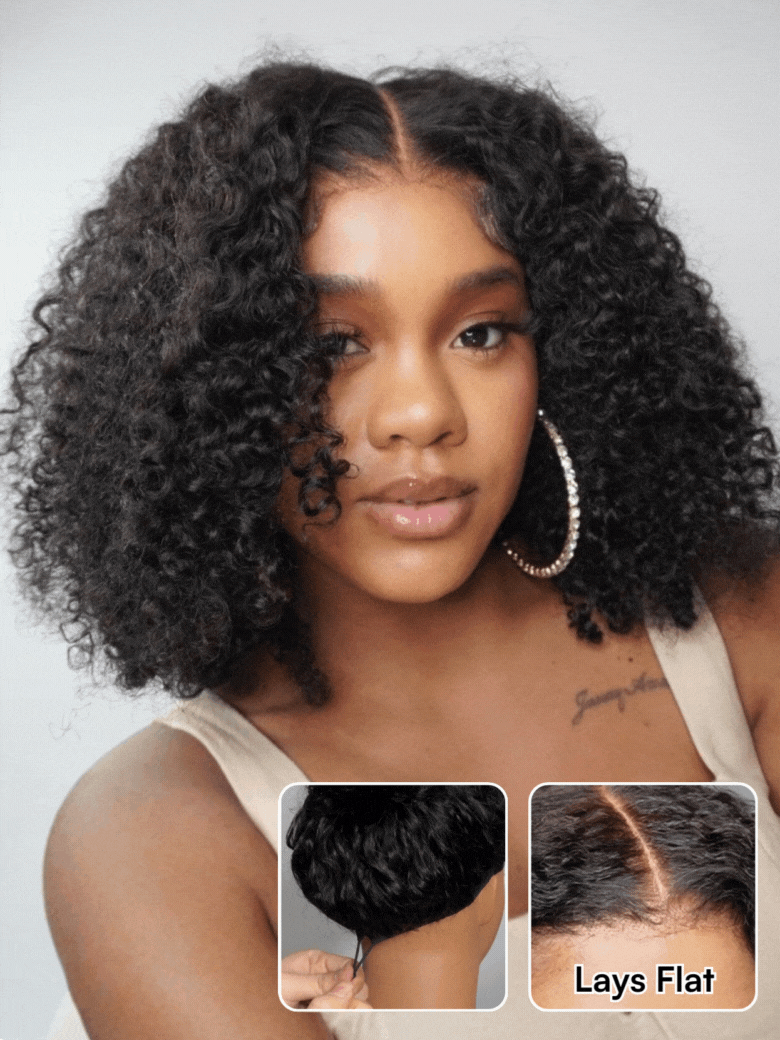 Mature Bouncy Curl C-Part Glueless HD Lace Wig